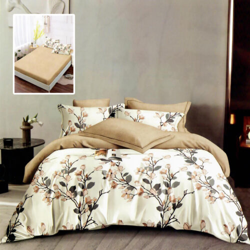 LENJERIE FINET 6 PIESE CU HUSĂ - 160x200 ȘI 180x200 (HF6P299)